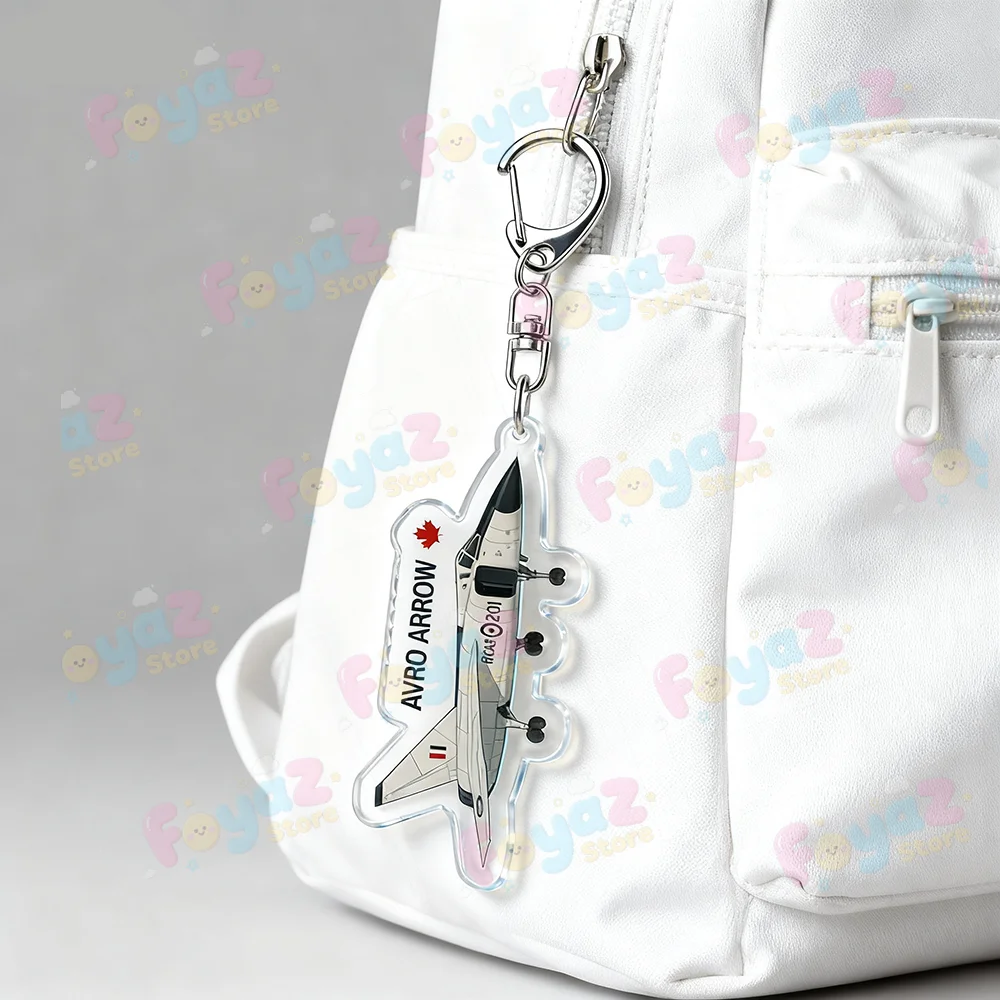 كندا أفرو السهم المفاتيح للملحقات Cf 105 Rcaf التصحيح إد السهام القتالية الطائرات Keyrings سلسلة مفاتيح المشجعين الهدايا #2