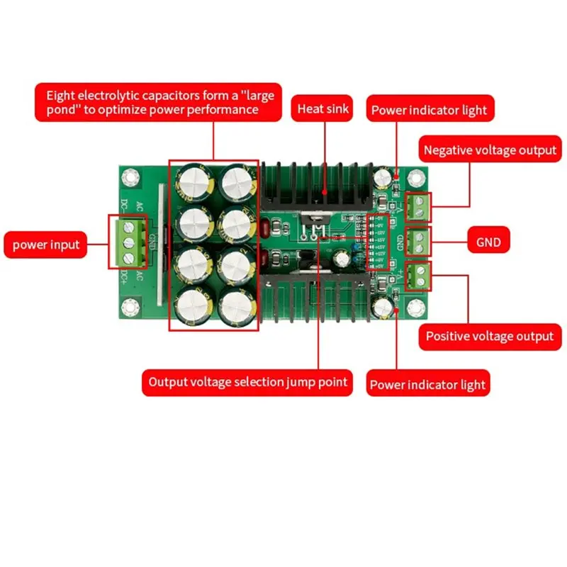 B29C-High Power Linear Power Supply High Current 1Mv, Ultra-Low Ripple,± 3A, And± 9 Voltage