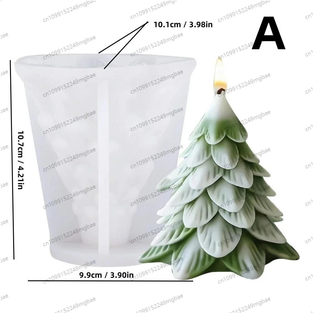 Christmas tree modeling series scented candle mold DIY making handicraft silicone mold home