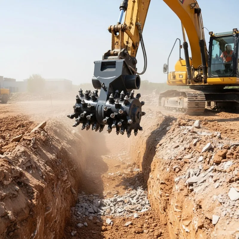 Factory Price Hydraulic Drum Cutter Essential Core Component Rock Cutting Construction Machinery Attachments