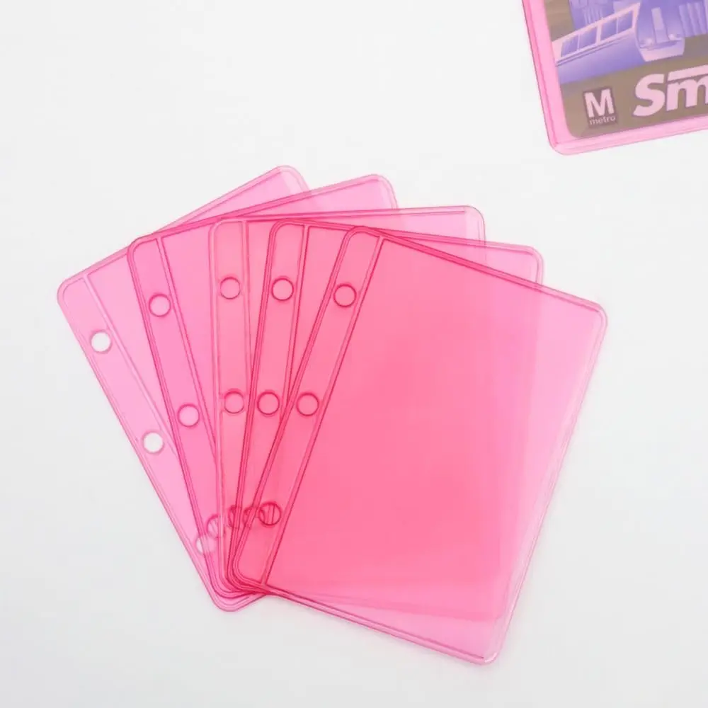 

12 Mini(2.76" x 3.7")Binder Pockets Zipless Cash Budget Envelopes Binder Inserts Sleeves PVC Sheet Protector for 3 Ring Binders