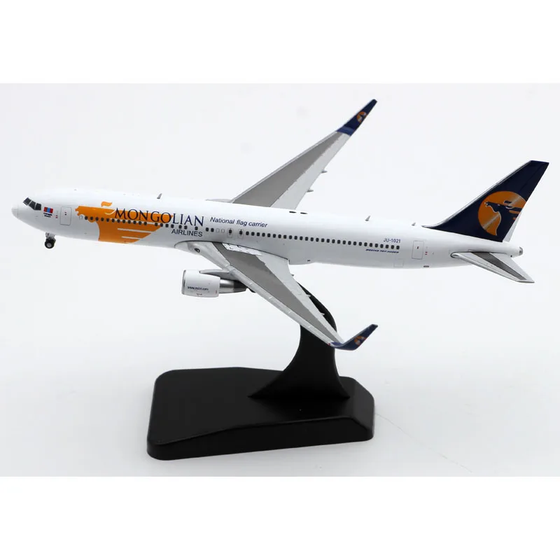 Avion de collection JC Wings, en alliage LH4254, 1:400, MIAT mongolien, B767-300ER, moulé sous pression, modèle JU-1021 avec support, cadeau