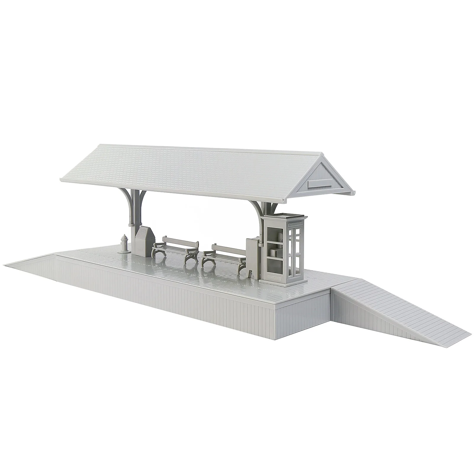 Evemodel O Scale Model Station Platform Kit for Model Railraod Unpainted Disassembled ZTO01JJ