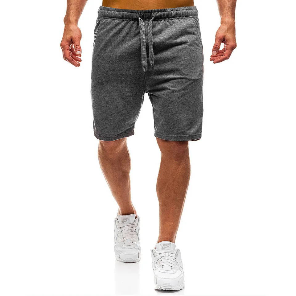 2024 new Summer Men’s Fashion Jogger Sweat Shorts Undershirt Casual Solid Color Gym Running Workout Athletic Pants Male Shorts