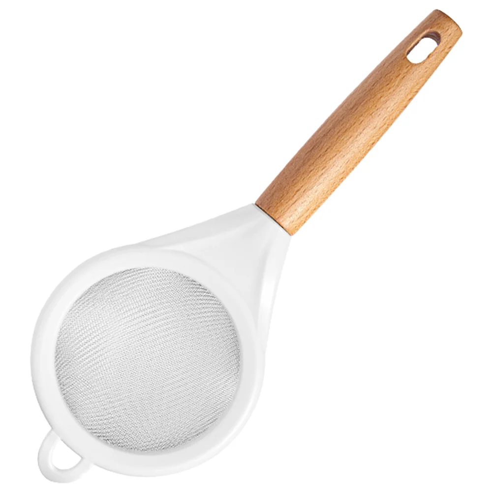 

Flour Sifter Wooden Handle Fine Mesh Kitchen Sieve Stainless Steel Baking Strainer Filter Tool Tea Strainer with Handle