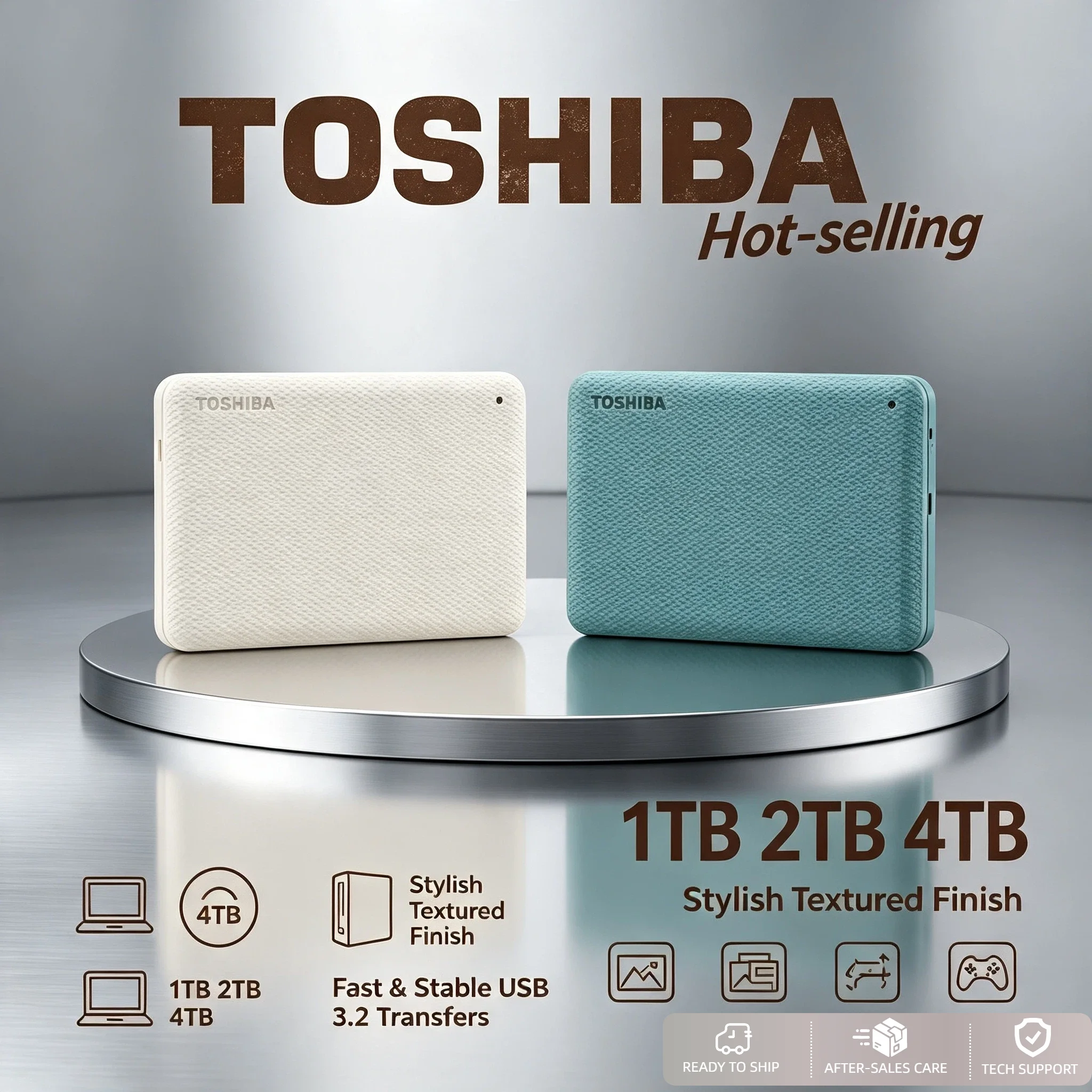 Toshiba Canvio V10 NEW External HDD 4TB 2TB 1TB USB 30 25 Inch Portable Hard Drive for Laptop Computer Storage Max Use System