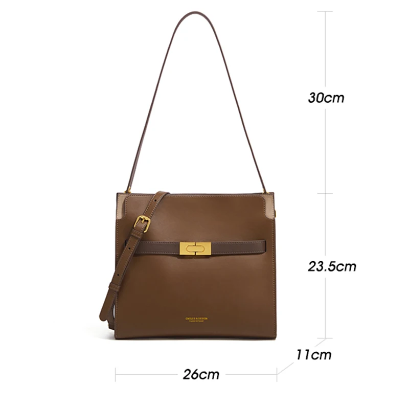 Cnoles Brand Female Shoulder Bag Bucket Tote Bags Women\'s 2023 Trend Luxury Ladies Crossbody Messenger Bag