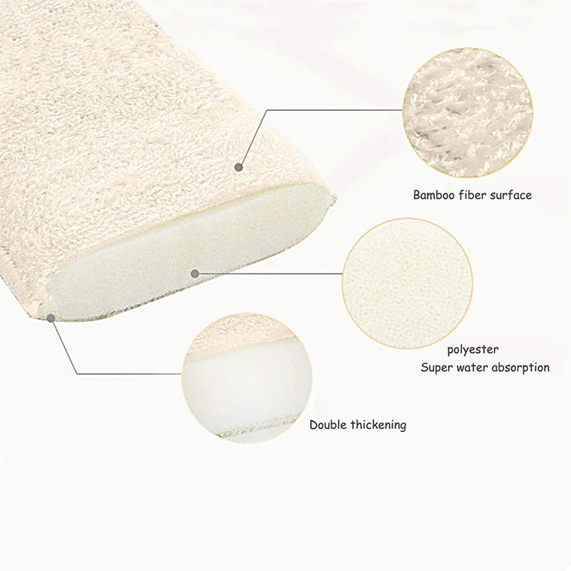 Bamboo Kitchen Sponges Useful Things for Home Natural Cleaning Sponges Easy Off for Kitchen Cleaning Reusable Dish Washing