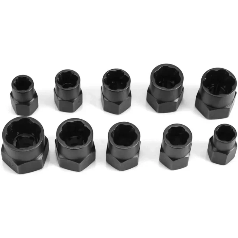 مجموعة أدوات مزيل المسمار مع حقيبة تخزين صلبة ، إزالة التالفة ، مسامير صدئة ، مجموعة الارتفاع ، 10 أو