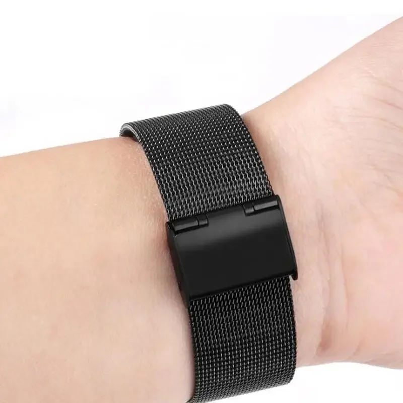 18mm 20mm 22mm Edelstahlarmband für Garmin Venu 4 3 2 2S 3S/Forerunner 55 158 245 255 645 745 965 970/Vivoactive 4 5 6 Band – Detail 21