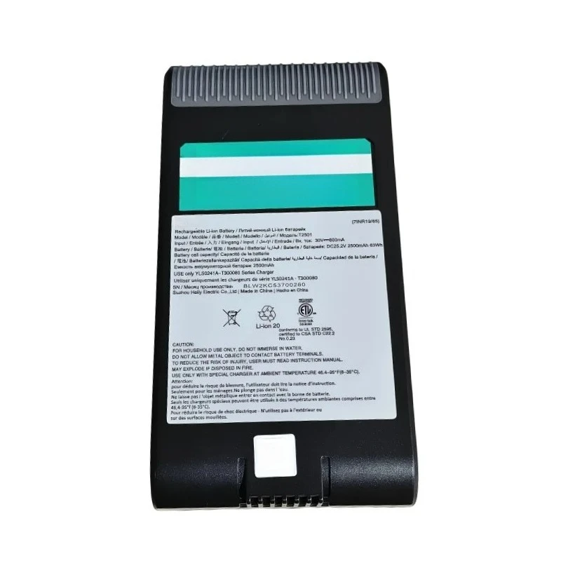 Newest T2501 25.2V 2500mAh Replacement Battery for Eufy Home Vac S11 Go Vacuum Cleaner Parts Backup Power Supply for 7INR19/65