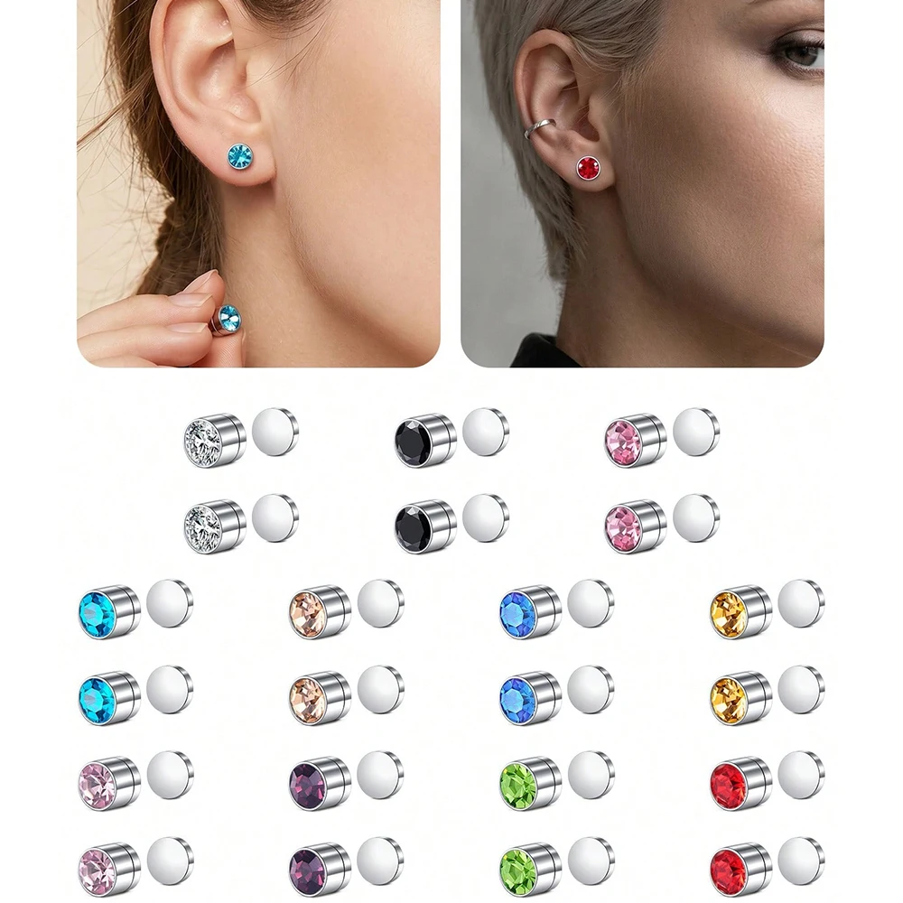 Fake Ear Studs, Fake Nose Ring, Fake Nose Stud,No Piercing Required Fake Nose Ring, Unisex No Piercing Body Jewelry view 3