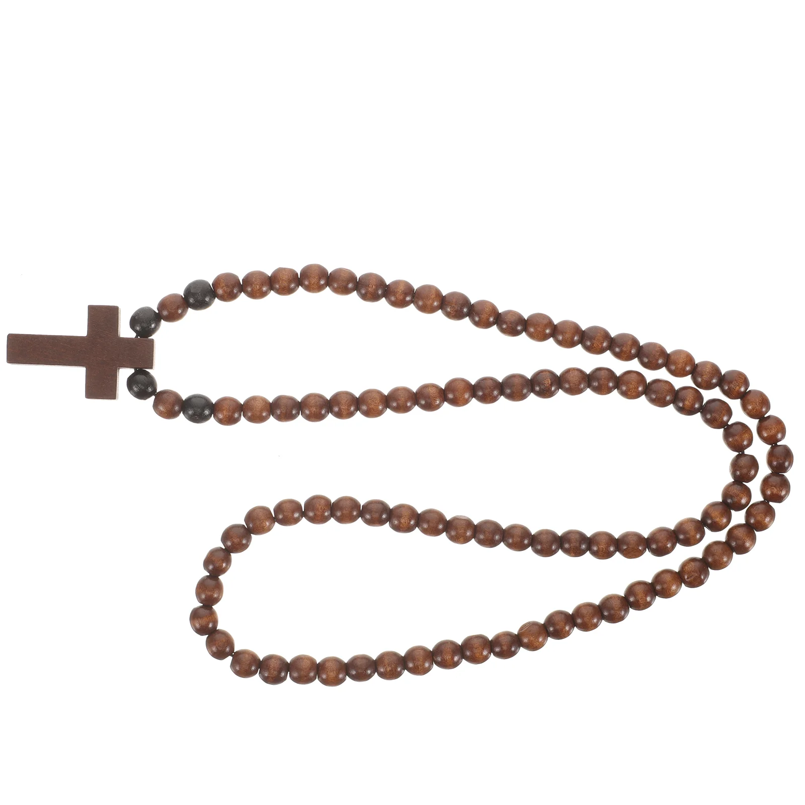 

Rosary Necklace Beaded Wood wooden for men