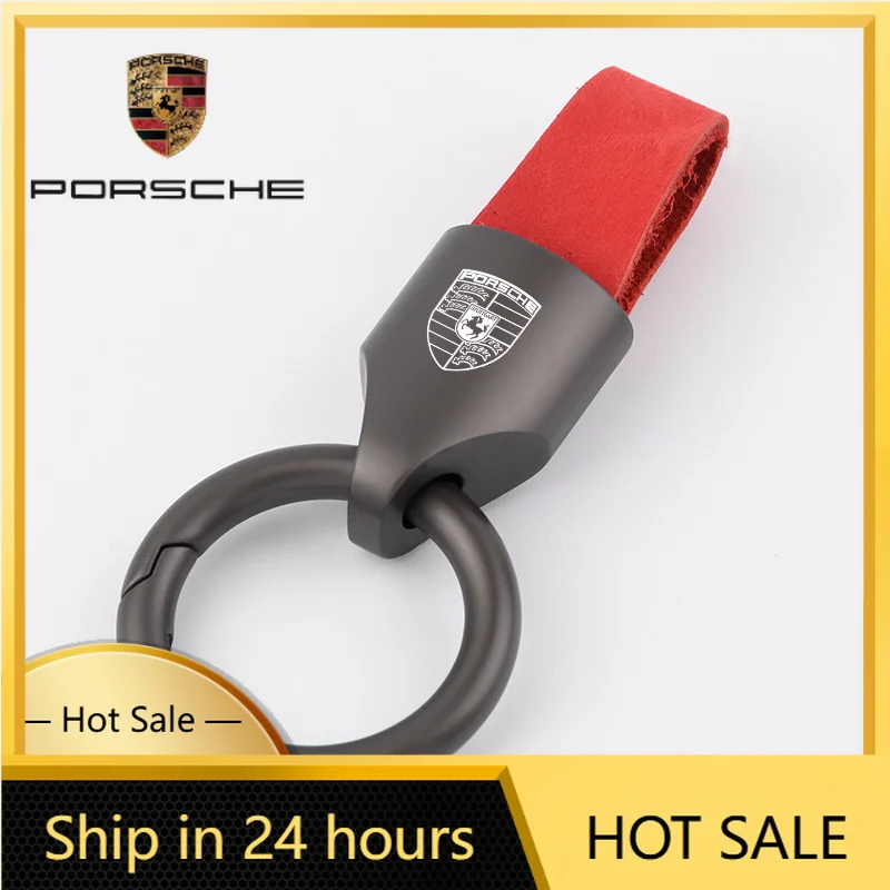 

Наклейка на автомобиль для Porsche, металлический брелок для ключей, декоративное кольцо, подвеска-антипотеряшка для Porsche Cayenne, Panamera, Macan, 911, 718, Taycan