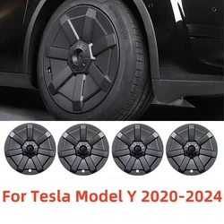 4 pezzi Hubcaps aggiornati da 19 pollici per Tesla Model Y 2020-2024, coprimozzo coprimozzo accessori decorativi di ricambio