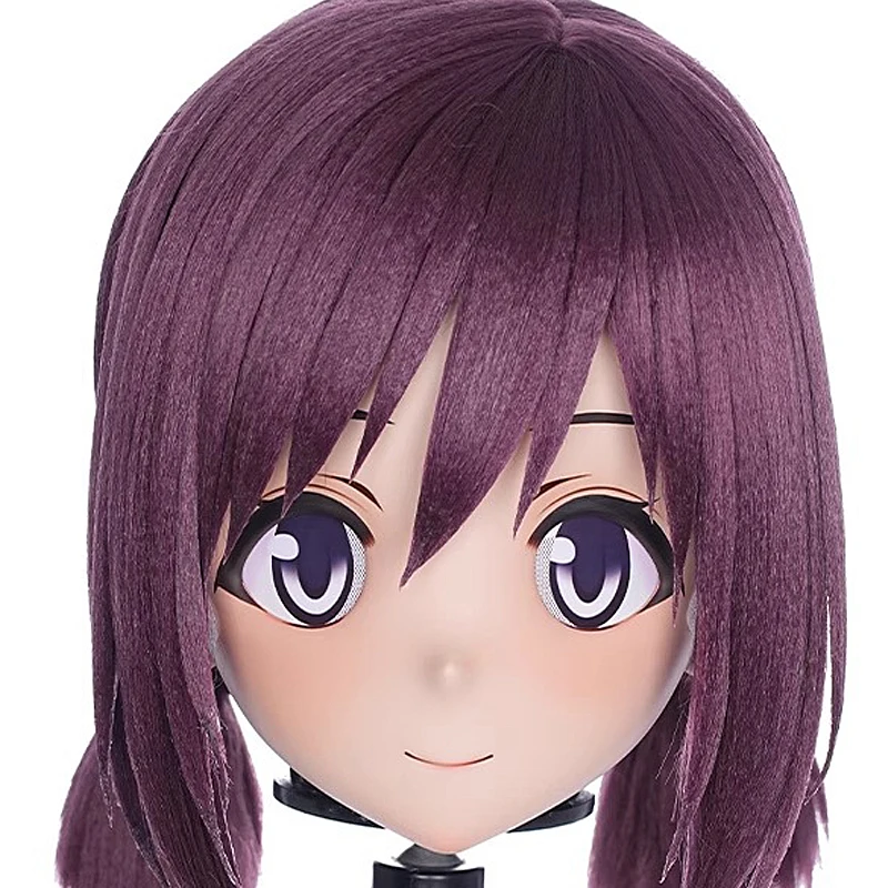 

(MEO0102) Customize Handmade Full Head Lockable Crossdress Male to Female Japanese Cartoon Anime Game Character Kigurumi Mask