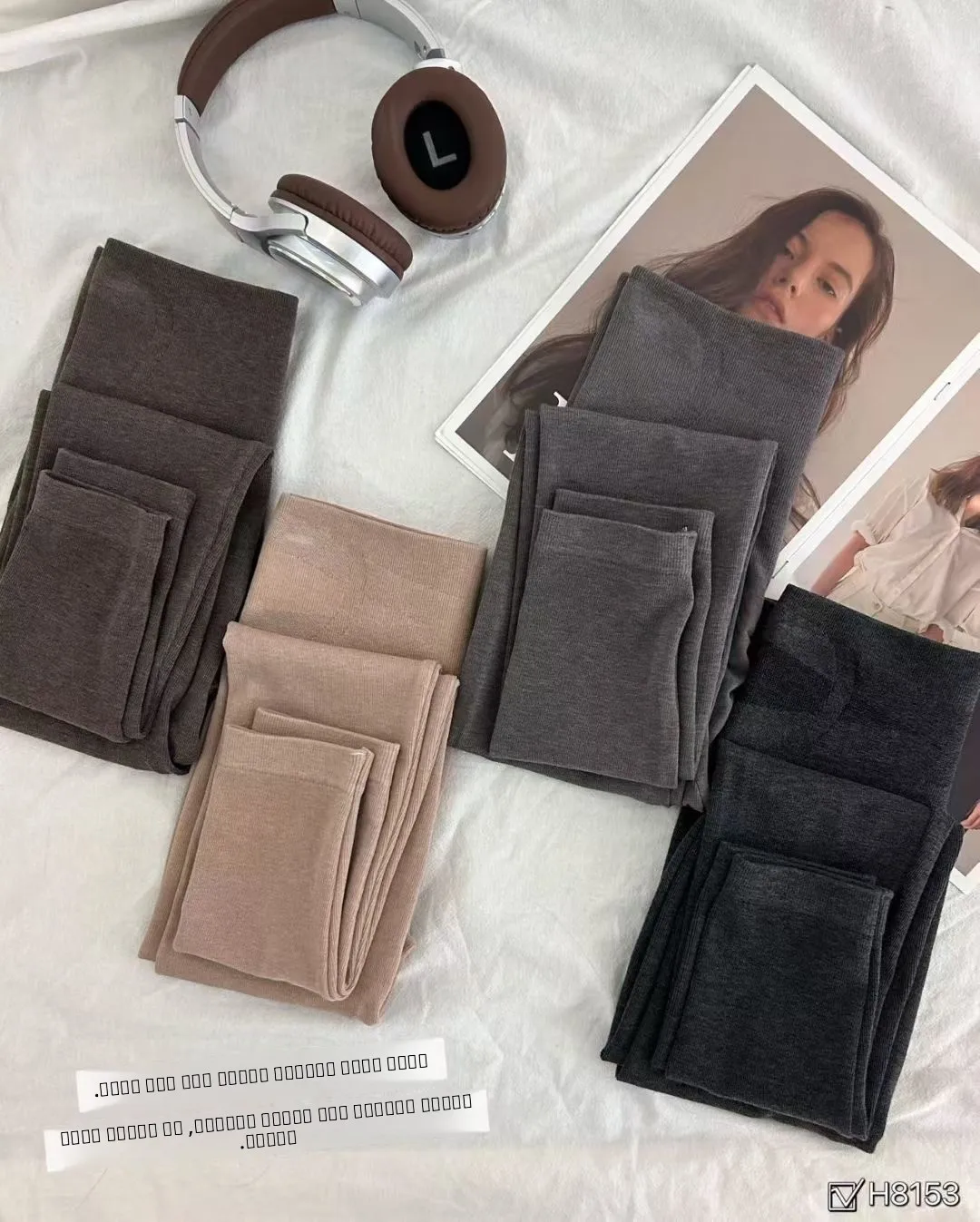 Beiraya ارتفاع الخصر سليم صالح الخريف الشتاء الحرارية بانت عالية عنق الرحم كامير apewear Thiened السراويل الدافئة للنساء #5