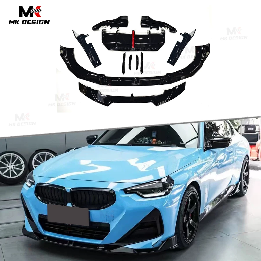 

Front Lip Side Splitters Rear Diffuser Rear Trunk Spoiler for BMW 2 Series G42 2022+ Upgrade VTEN Style Body Kit Car Accessories