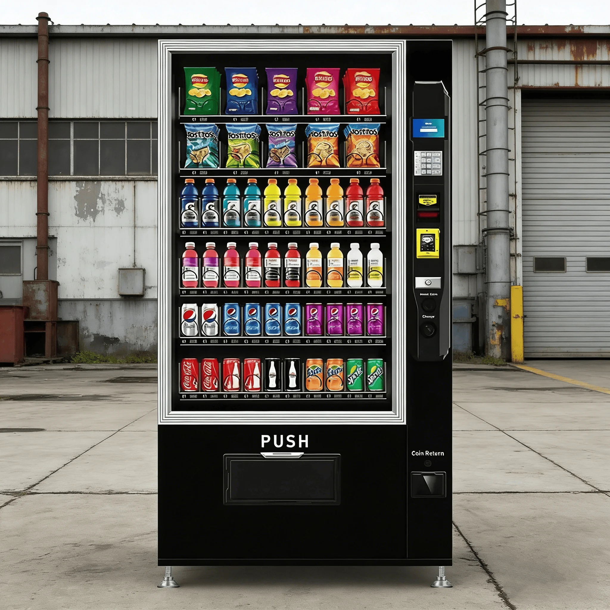 

Automatic Intelligent Snack Drink Vending Machine Office Healty Food Vending Machinery Large Screen Maquina