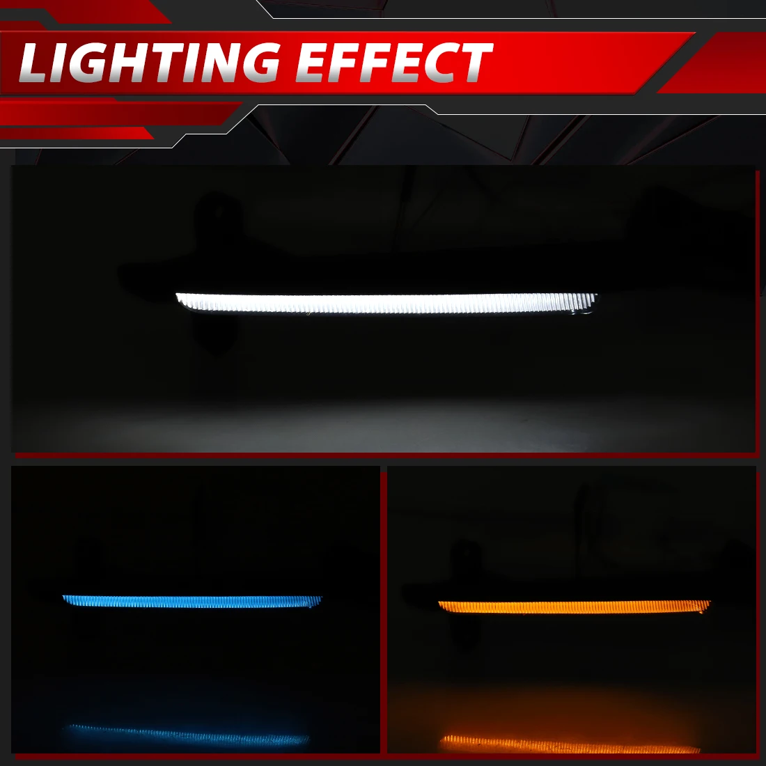 LED DRL for Toyota Levin 2023-2026 Sport Version Daytime Running Light with Flowing White Driving Lamp Yellow Turn Signal Light