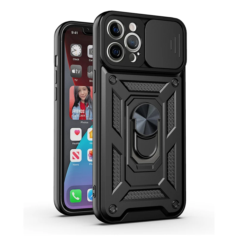 Coque blindée antichoc pour iPhone 15 14 13 12 11 Pro Max, Mini support de voiture, housse de téléphone pour iphone Xs XR XsMax 7 8 Plus SE2020