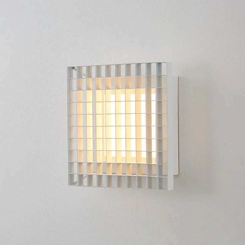 Art Deco LED Wall Lamp White Silver Metal Indoor Sconce