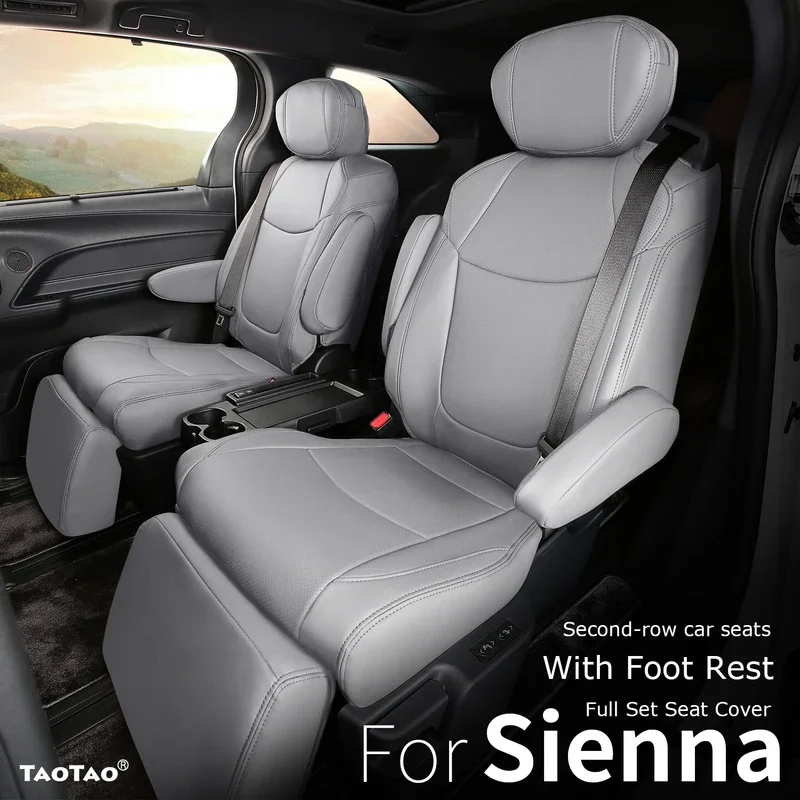 ٹویوٹا سینا 2021 2022 2023 2024 کار سیٹ جلد کے لیے موزوں فل سیٹ ٹرک کور پلاٹینم LE XLE XSE Woodland 7/8 سیٹ