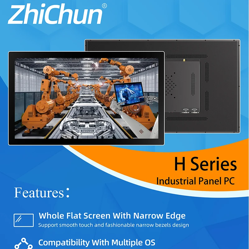 

24 Inch Industrial Grade All in One Panel PC Automation Display Stable Touch Screen Monitor Intel i7 With Win10 Linux OS ﻿