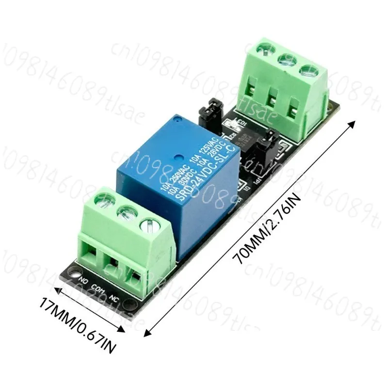 modulo-de-controle-de-rele-de-canal-Unico-com-isolamento-por-optoacoplador-gatilho-de-nivel-alto-3v-24v-dc