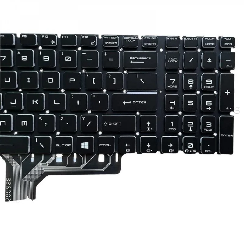 SS+New US Layout Colorful Backlit Keyboard For MSI GP63 Leopard 8RD 8RE GP73 Leopard 8RD 8RE Laptop, Strictly Tested