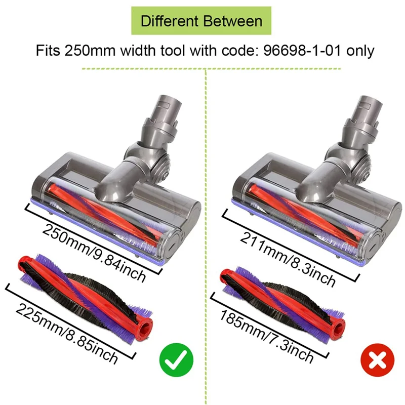 Piezas de Repuesto de cepillo de rodillo, filtros Hepa compatibles con Dyson V6 DC59 DC62 SV03, accesorios de aspiradora