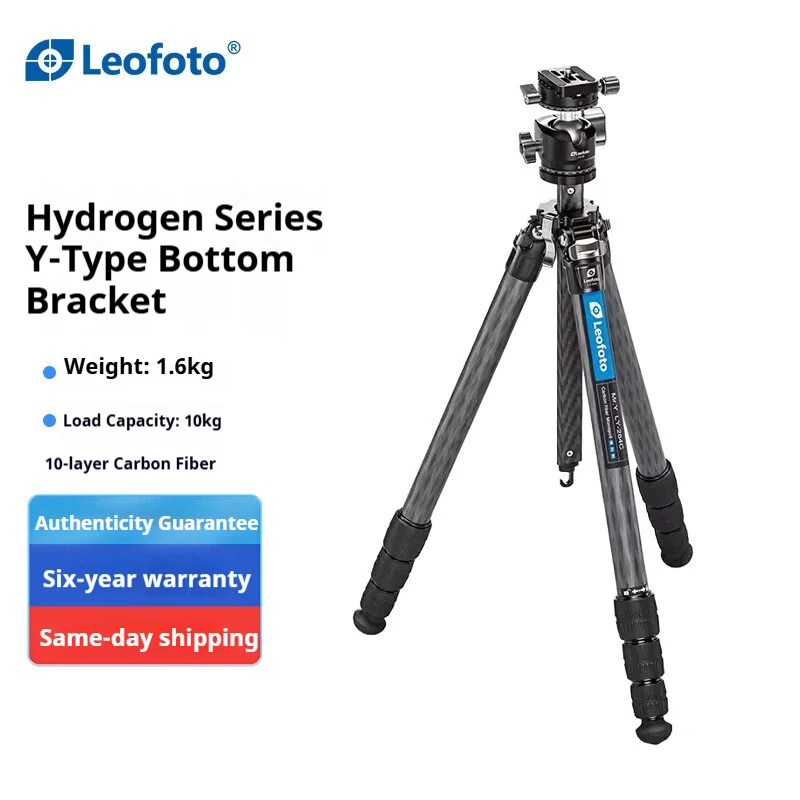 

Leofoto LY-284C+LH-30R Professional Portable Carbon Fiber Camera Tripod with Dual Panoramic Head Kit and Center Column