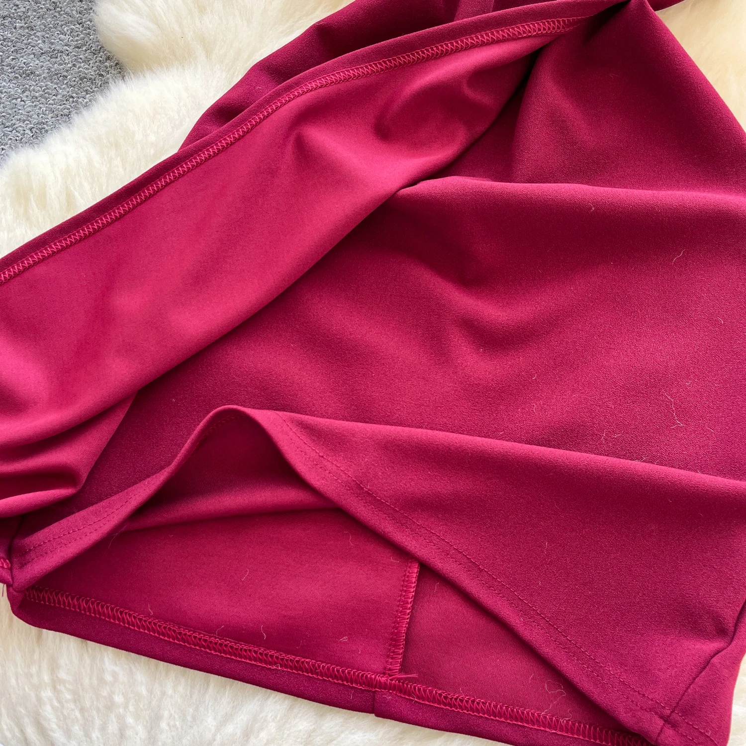 Chic vintage tridimensionale diviso sottile elegante fata moda coreana abito donna abbigliamento mini abito