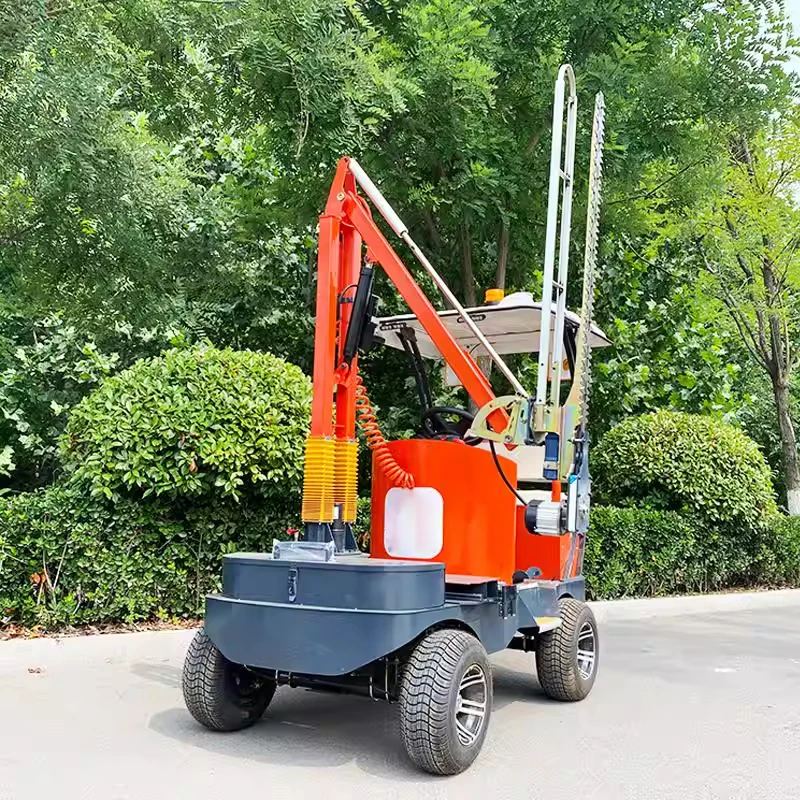 Electric Hedge Trimmer Vehicle Landscape Roadside Greenbelt Shrub Trimming Four-Wheel Ride-On Hedge Trimmer(Customized)