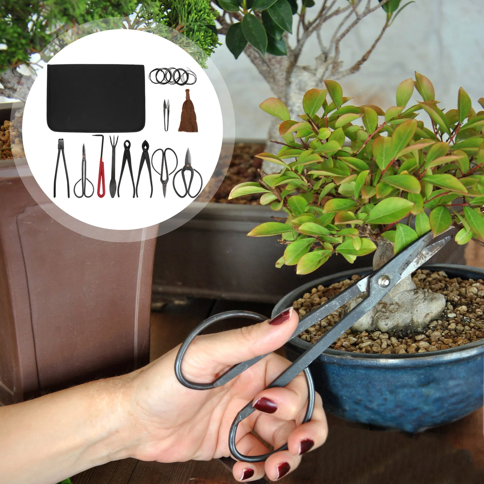 

1Set Gardening Pruning Shears Set Sturdy Plant Trimming Scissors Professional Garden Pruner Tools Kit Garden Scissors