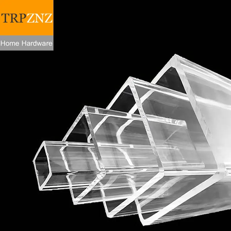 PMMA Acrylic Square Pipe Tube 8x8mm-70x70mm Wear-Resistant Lightweight High-Transparency for Storage Boxes