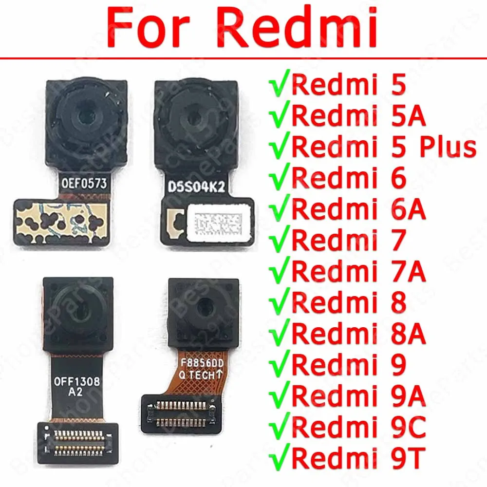 For Xiaomi Redmi 5 Plus 5A 6 6A 7 7A 8 8A 9 9A 9C 9T Selfie Front Camera Module Frontal Small Facing Flex Spare Parts