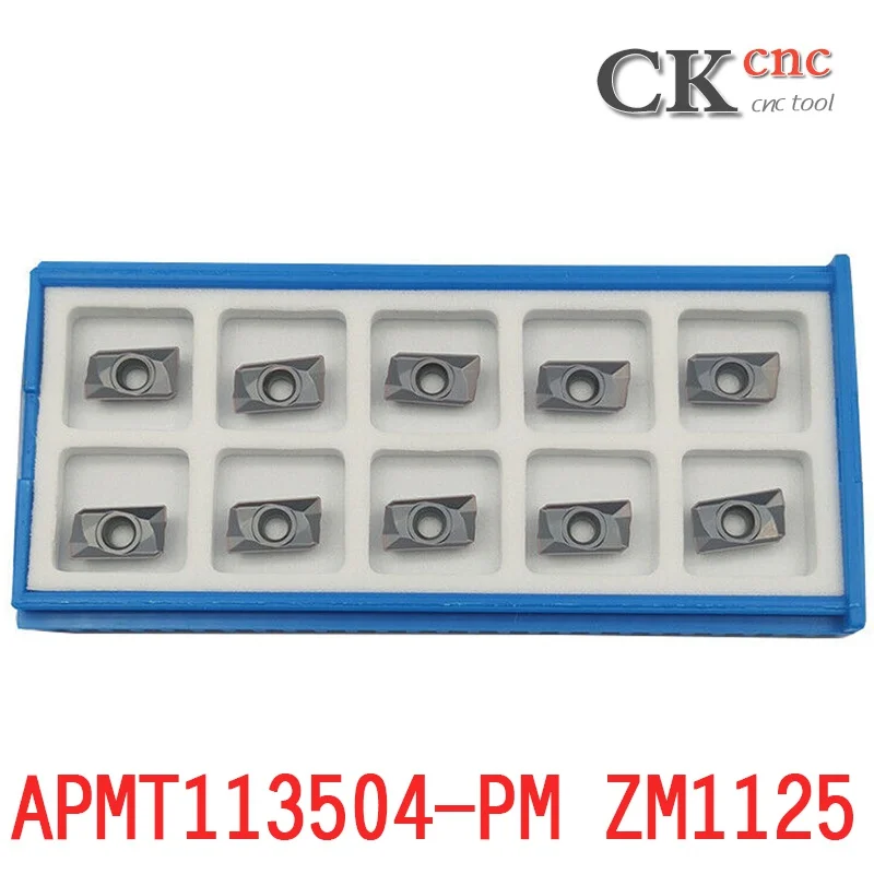 CK-CNC 10 pz APMT113504-PM ZM1125 utensile di fresatura inserti in metallo duro inserto di fresatura CNC per punta ad arco 300R R0.4