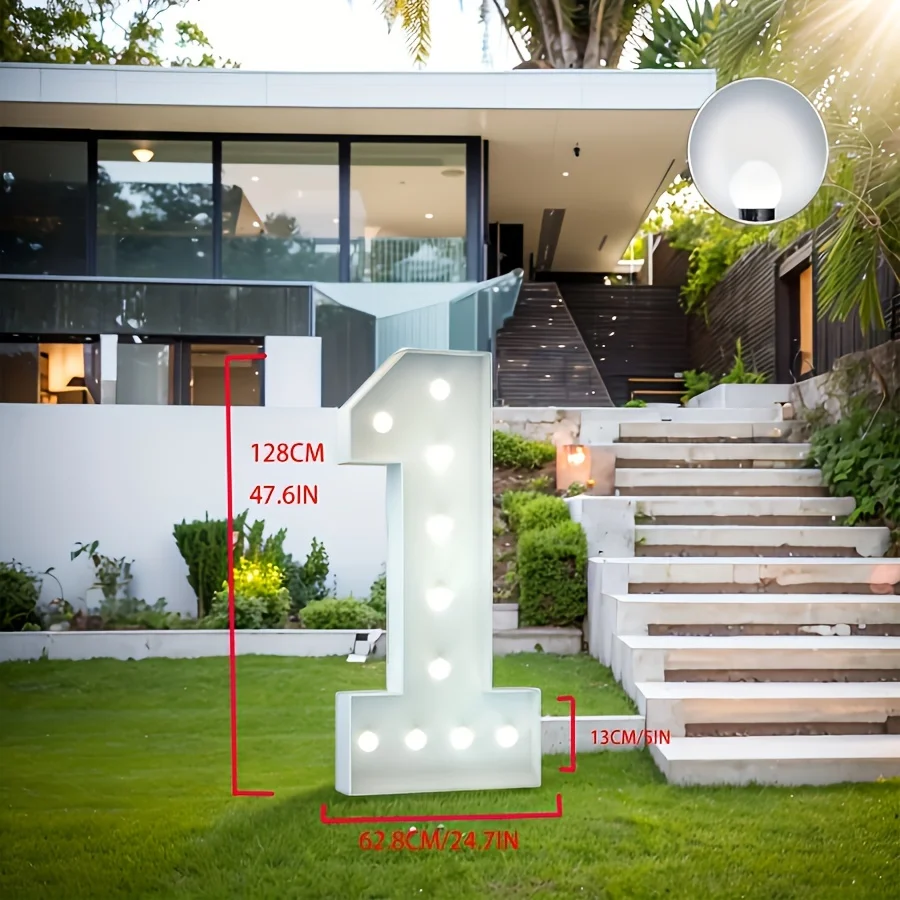 

Светящиеся цифры 1-9 (4 фута), украшение для вечеринки, большие светящиеся буквы с утяжеленными водонепроницаемыми мешками, предварительно нарезанная пенопластовая доска.