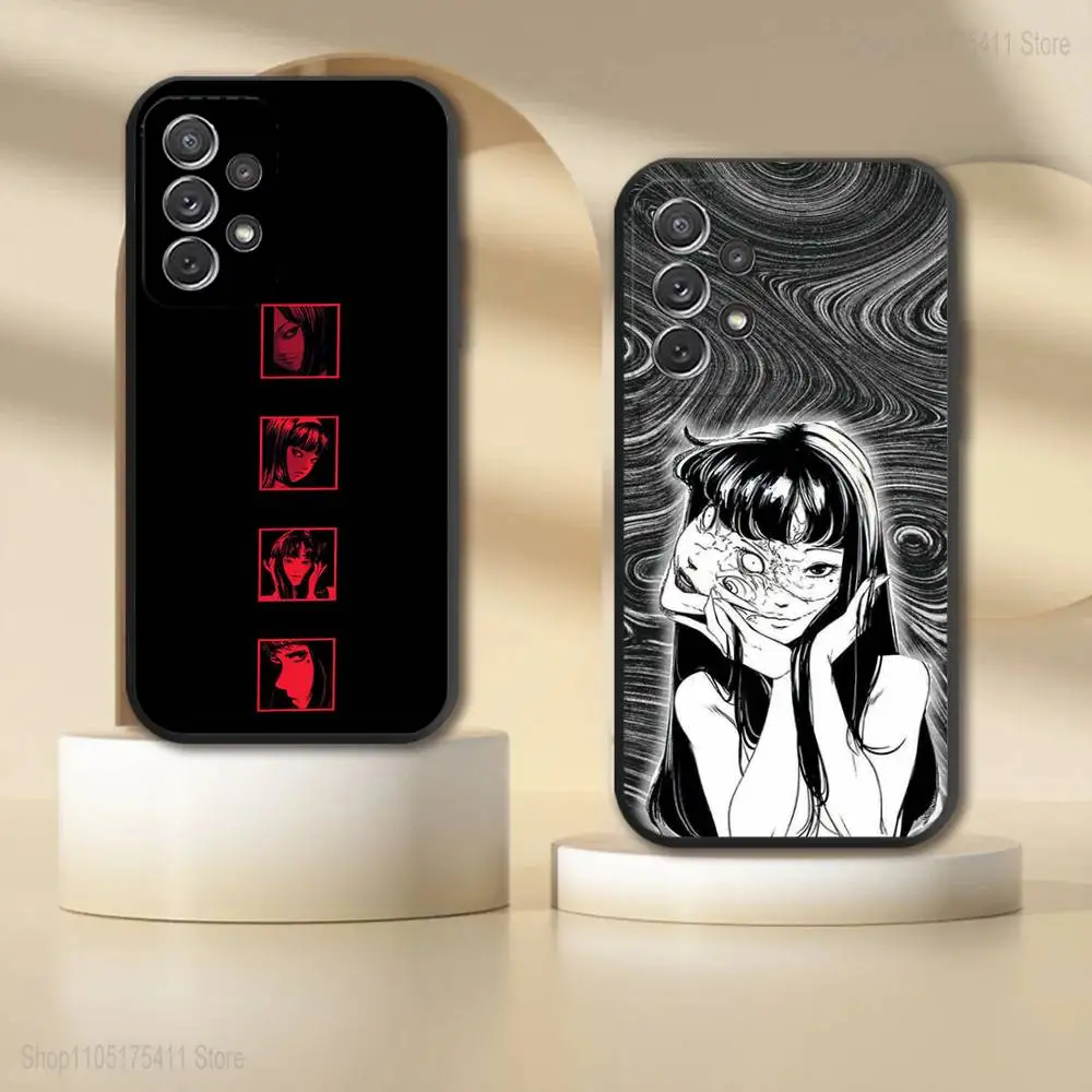 

T-Tomie J-Junji Ito Phone Case For Samsung S 25,24,23,22,30,21,10,9,Ultra,Plus,Lite,FE,4,5G Black Soft Case