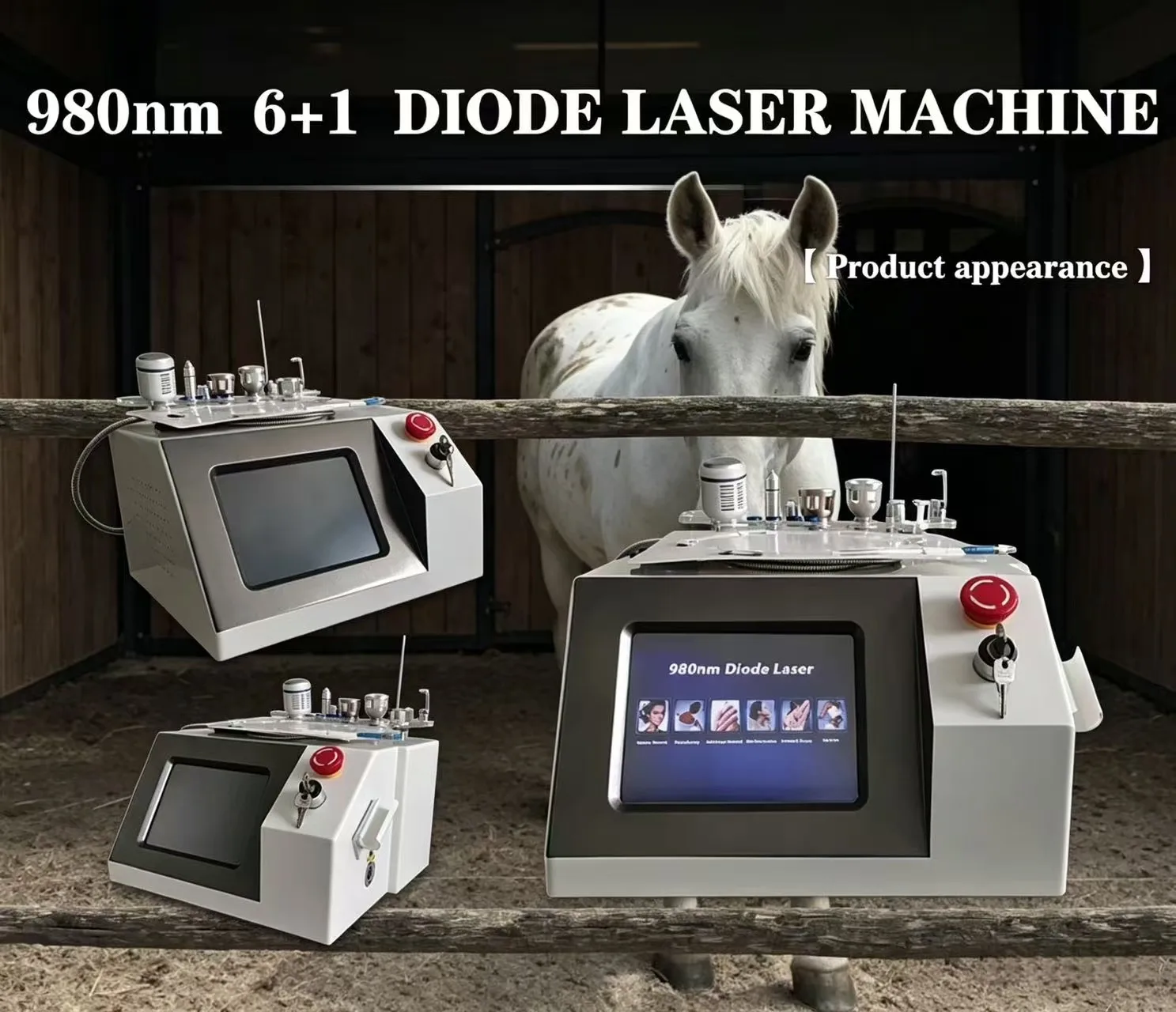

BEST 60W 6 in 1 980nm Diode Laser Vascular Removal Machine Remove Spider Veins 980 Diode Laser Blood Vessels Removal Nail Fungus
