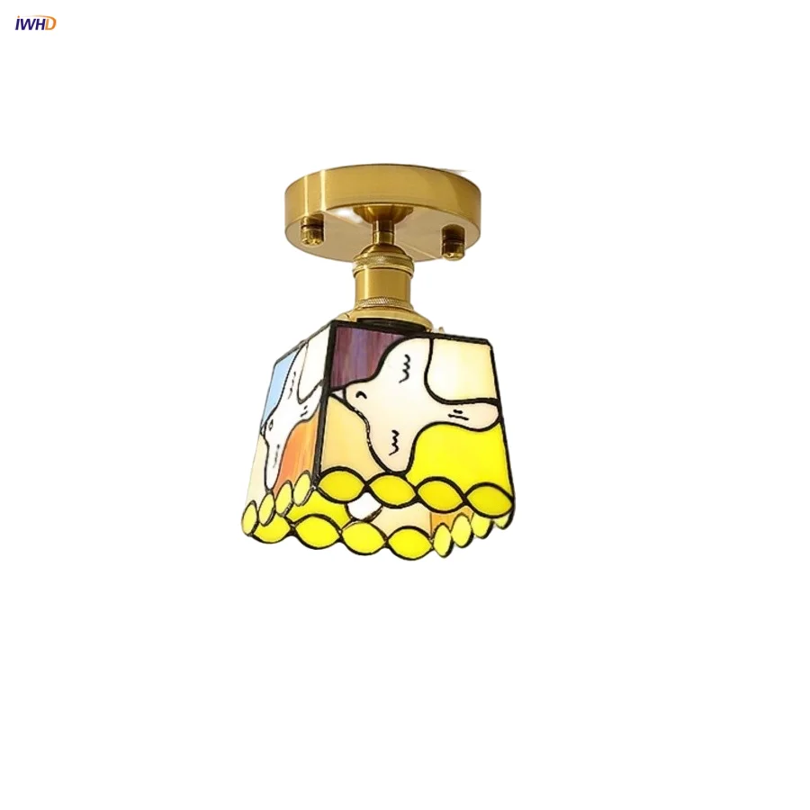 iwhd-flush-mount-led-ceiling-light-fixture-bathroom-kitchen-bedroom-white-peace-dove-copper-tiffany-glass-plafond-lamp-lamparas