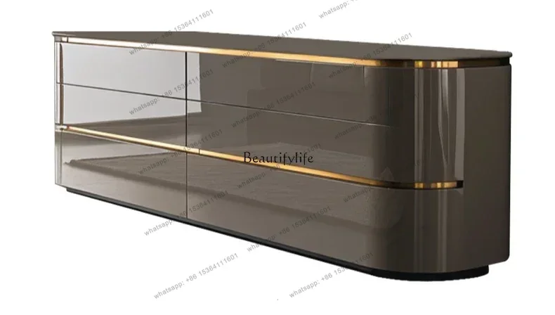 

D25light luxury bedroom chest cabinet solid wood Italian storage cabinet
