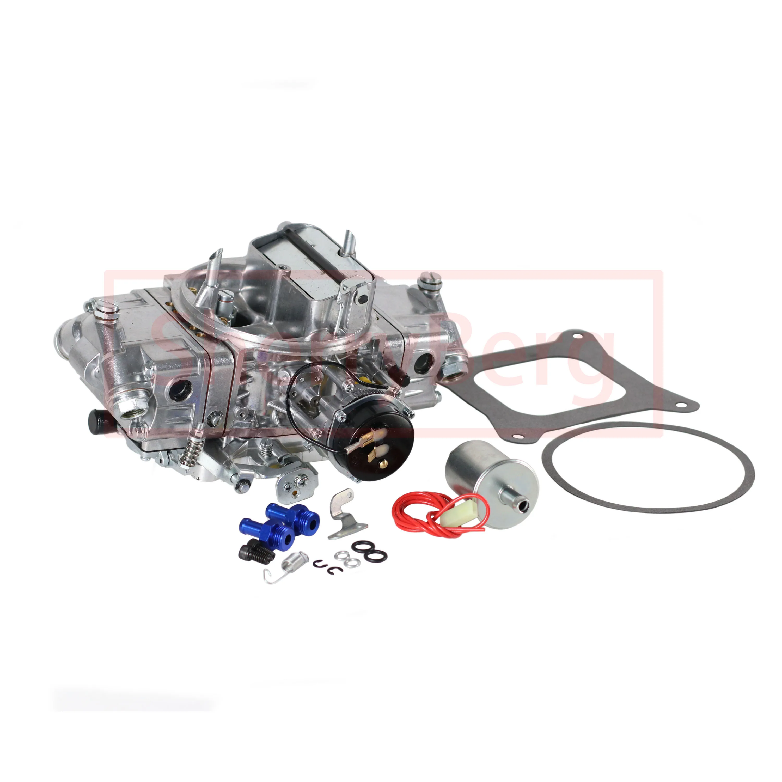 SherryBerg Carb BR-67255 4 Barrel 650 CFM Brawler Double-Pumper Carburetor E-Choke bbl Rep. for GM FORD CHEV Carburettor 650CFM