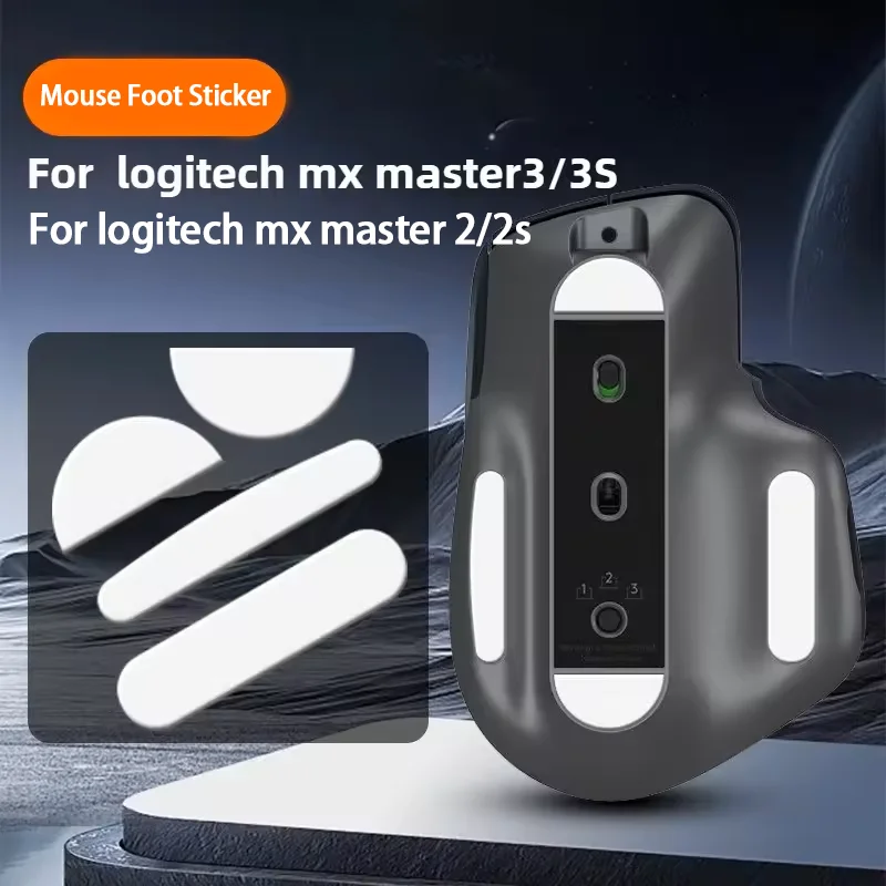 Mouse Skates For Logitech MX Master 2/2S & 3/3S High-Performance PTFE Replacement Mouse Feet Rounded Edges Ultra-Smooth Glide