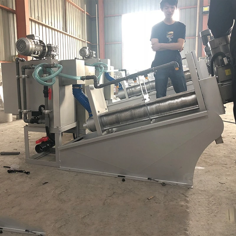 Stacked screw sludge dewatering machine 304 All stainless steel stacked screw sludge dewatering machine 301 Stacked screw sewage