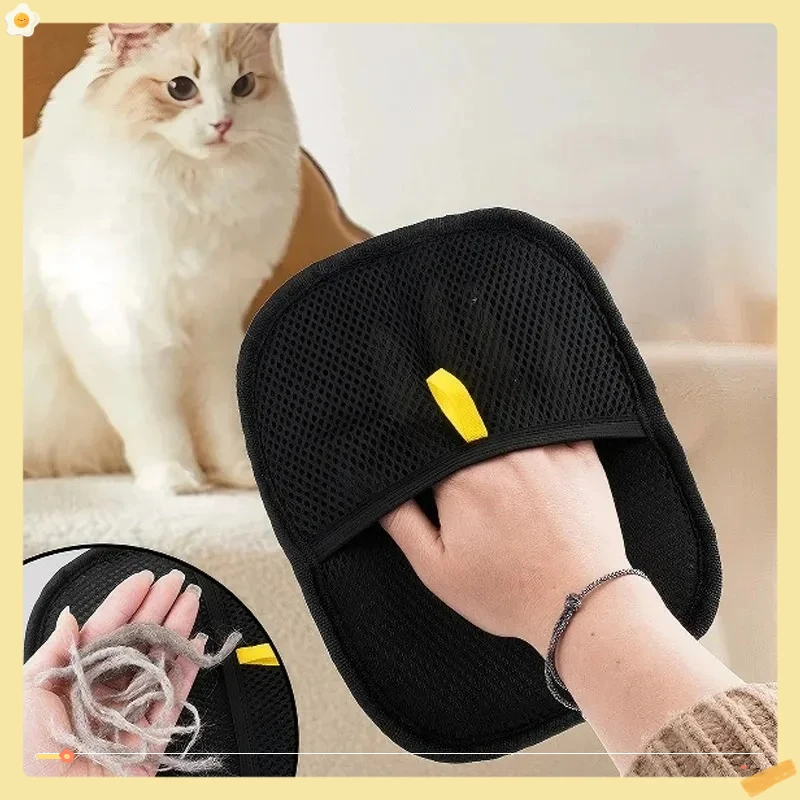 Dog Glove Brush Cat Hair Glove Wool Removal Glove Reusable Pet Hair Remover Grooming Mitt for Shedding Cats and Dogs - Image 4