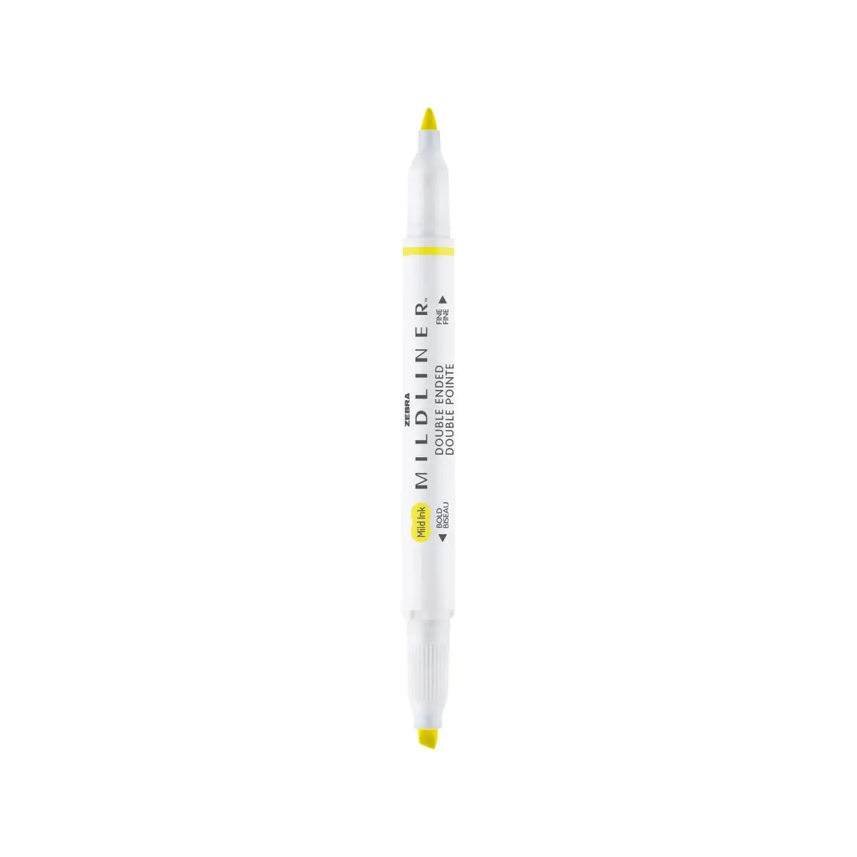 Brand Text Double Tip Zebra Mildliner Yellow