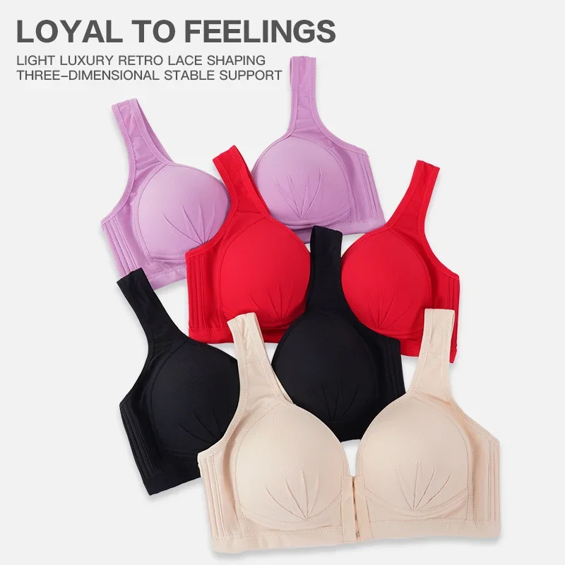 Plus Size Seamless Sexy Open Cup Bra for Maternity Clothes Pregnancy Women Front Closure Breastfeeding Underwear Nursing Bras