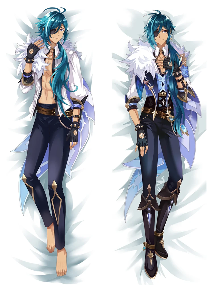 Anime Dakimakura Pillows Genshin Impact Kaeya Double-Sided Printed Cosplay Hugging Body Pillowcase Peach Skin Otaku Pillow Case